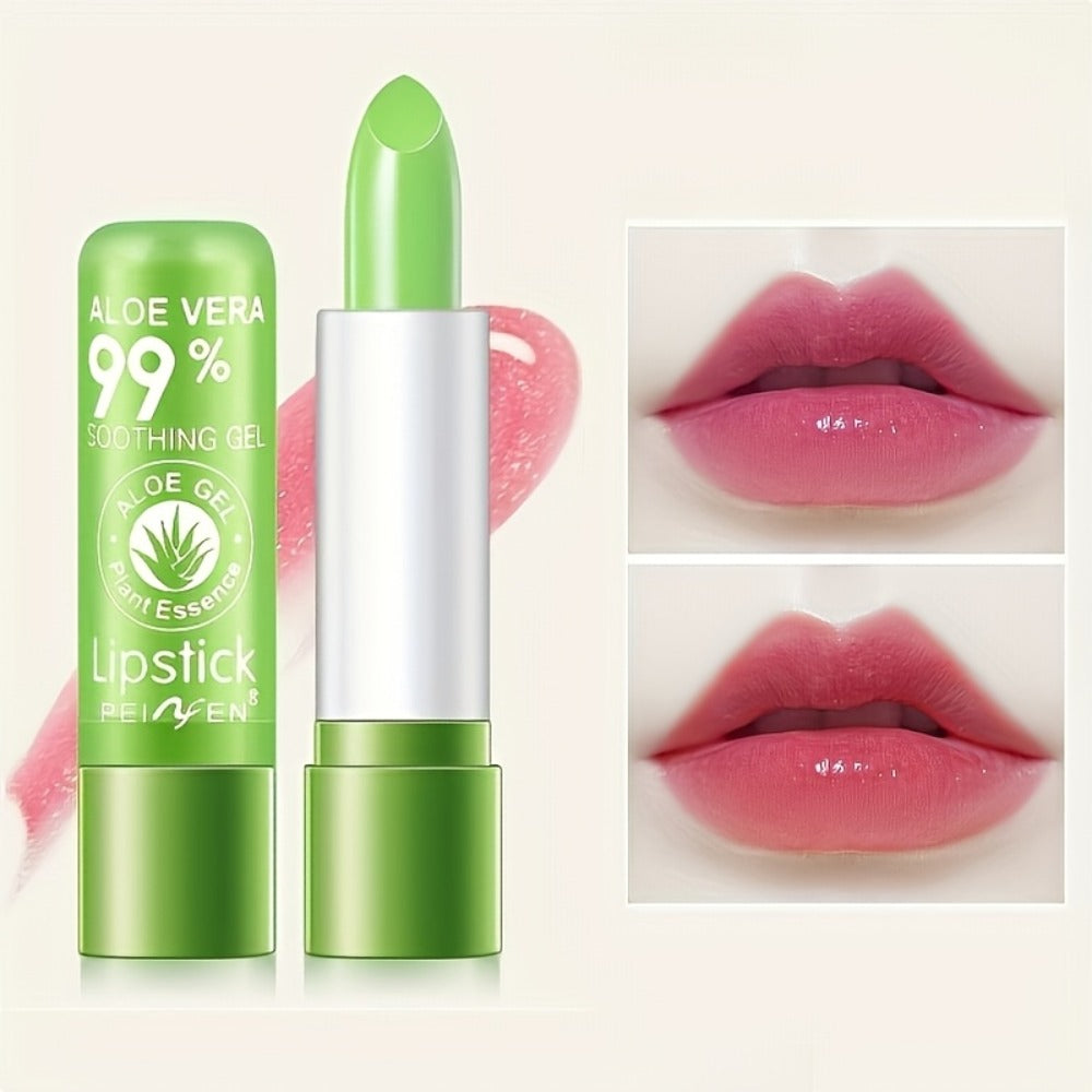 Aloe Vera Magic Lip Balm 6 Pack Green to Pink — Color Changing Temperature-Sensitive Formula, Moisturizing Soothing Natural Tint, Long-Lasting Hydration Lip Care for Women & Girls - product image 2