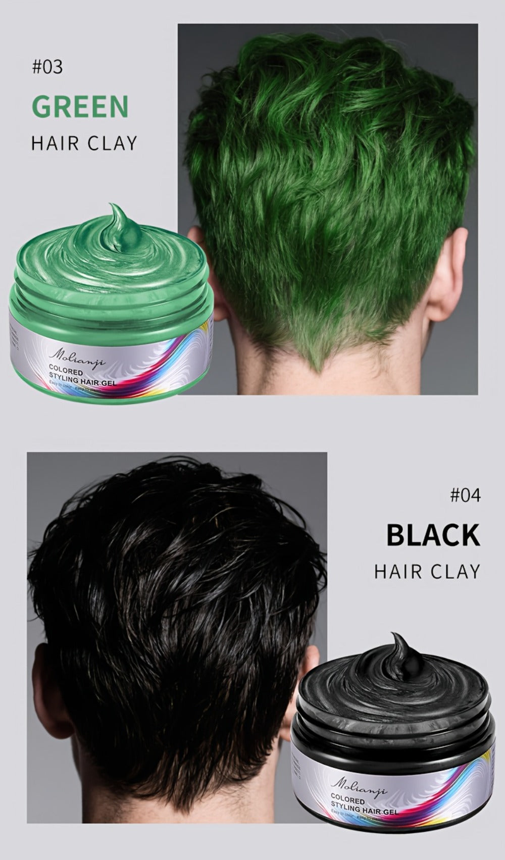 Hair Color Wax Temporary Hair Dye 3.53oz — 9 Vivid Shades, Easy Wash, Non-Damaging, Mixable Colors for Halloween Carnival Festival Cosplay Party - product image 25