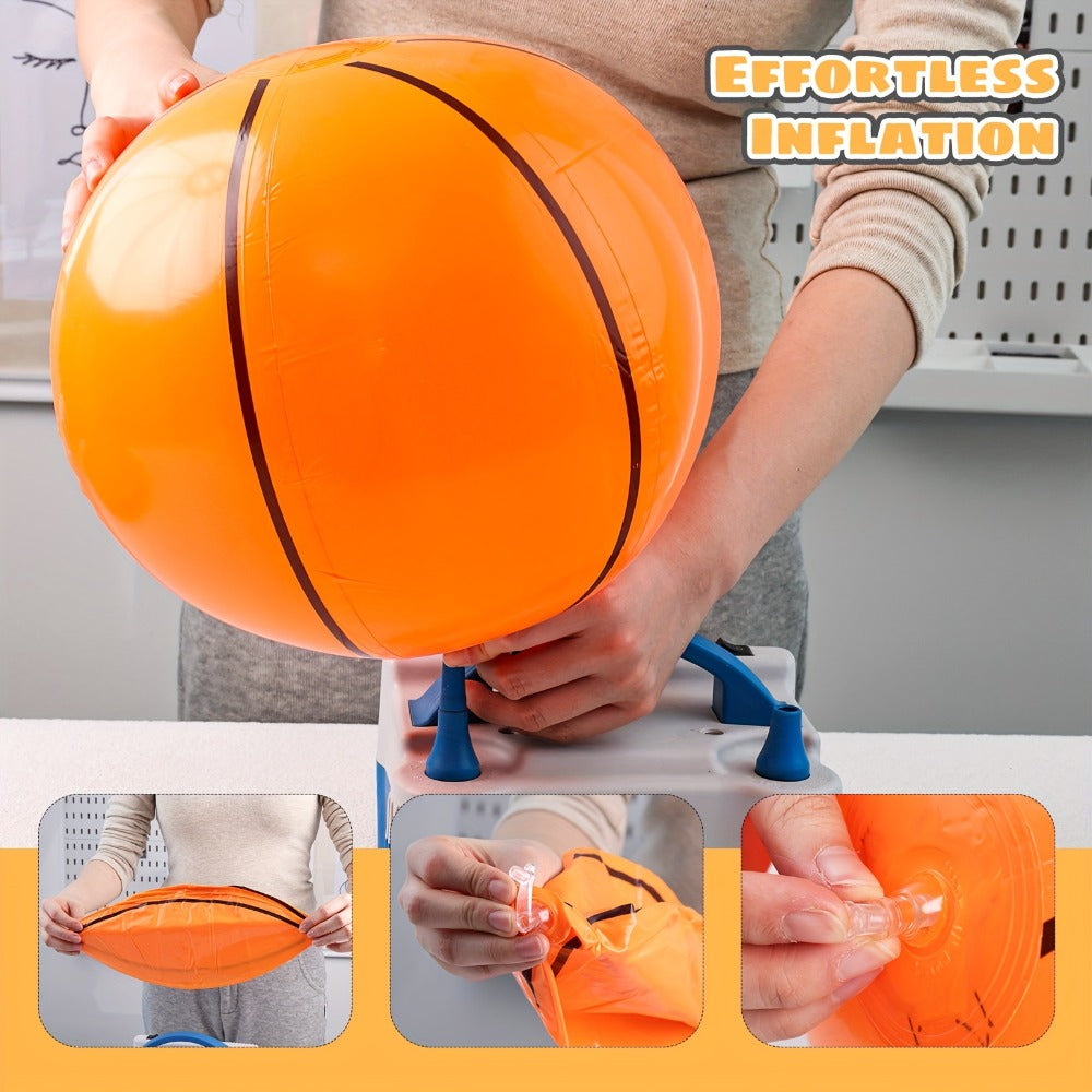 Sports Theme Party Supplies for Kids, Father’s Day Game Night Poolside Fun Bulk Balloon Balls | Inflatable Basketball Beach Ball 8 Pack 12 Inch for Birthday - product image 4