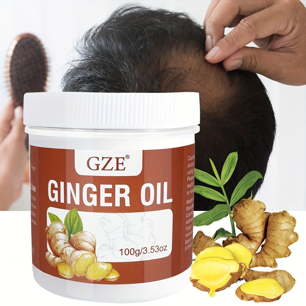 Ginger Scalp Stimulating Hair Growth Oil 100g — Deep Moisturizing, Strengthening & Nourishing Formula for Longer Thicker Healthier Hair, Lightweight Non-Greasy, All Hair Types, Uni - product image 2