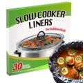 Slow Cooker Liners 14x22 Inch Disposable Cooking Bags 30 Count Fit 6 to 10 Quart Oval and Round Crock Pot Liners Food Safe BPA Free Easy Cleanup for Holiday Cooking - product image 10
