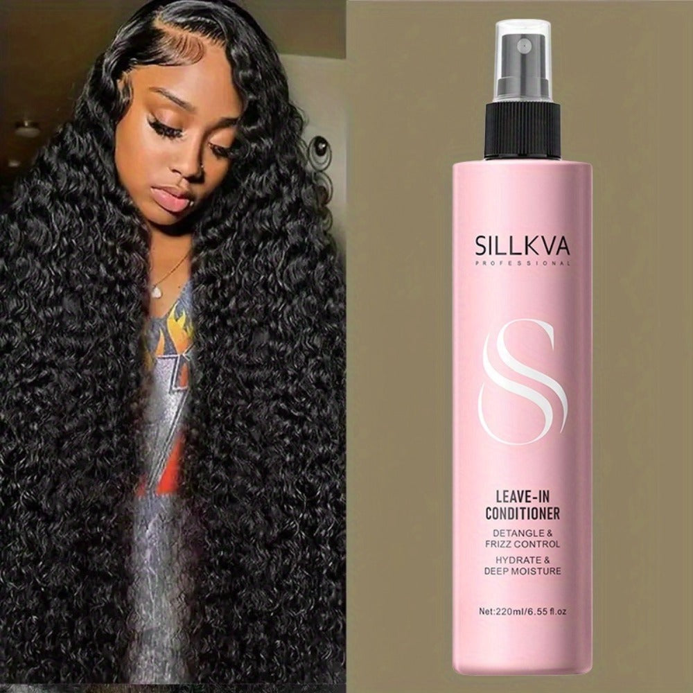 Wig Conditioner Spray with Argan Oil & Vitamin E Leave-In - Sillkva Moisturizing Care for Synthetic & Human Hair Wigs, Detangles, Reduces Frizz, Adds Shine, Daily Use - product image 3