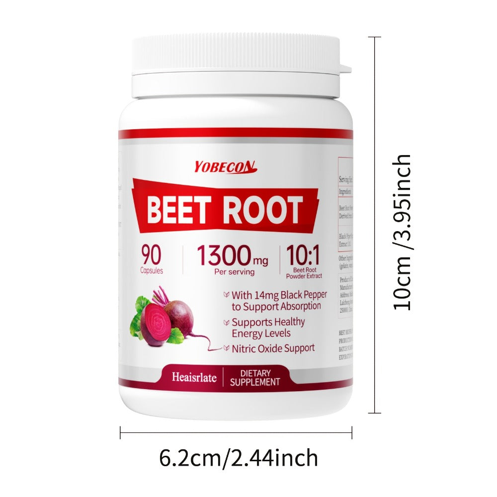 Beet Root Capsules 1300mg Nitric Oxide Supplement for Blood Flow Circulation Energy Support Plant-Based Formula for Men and Women - product image 11