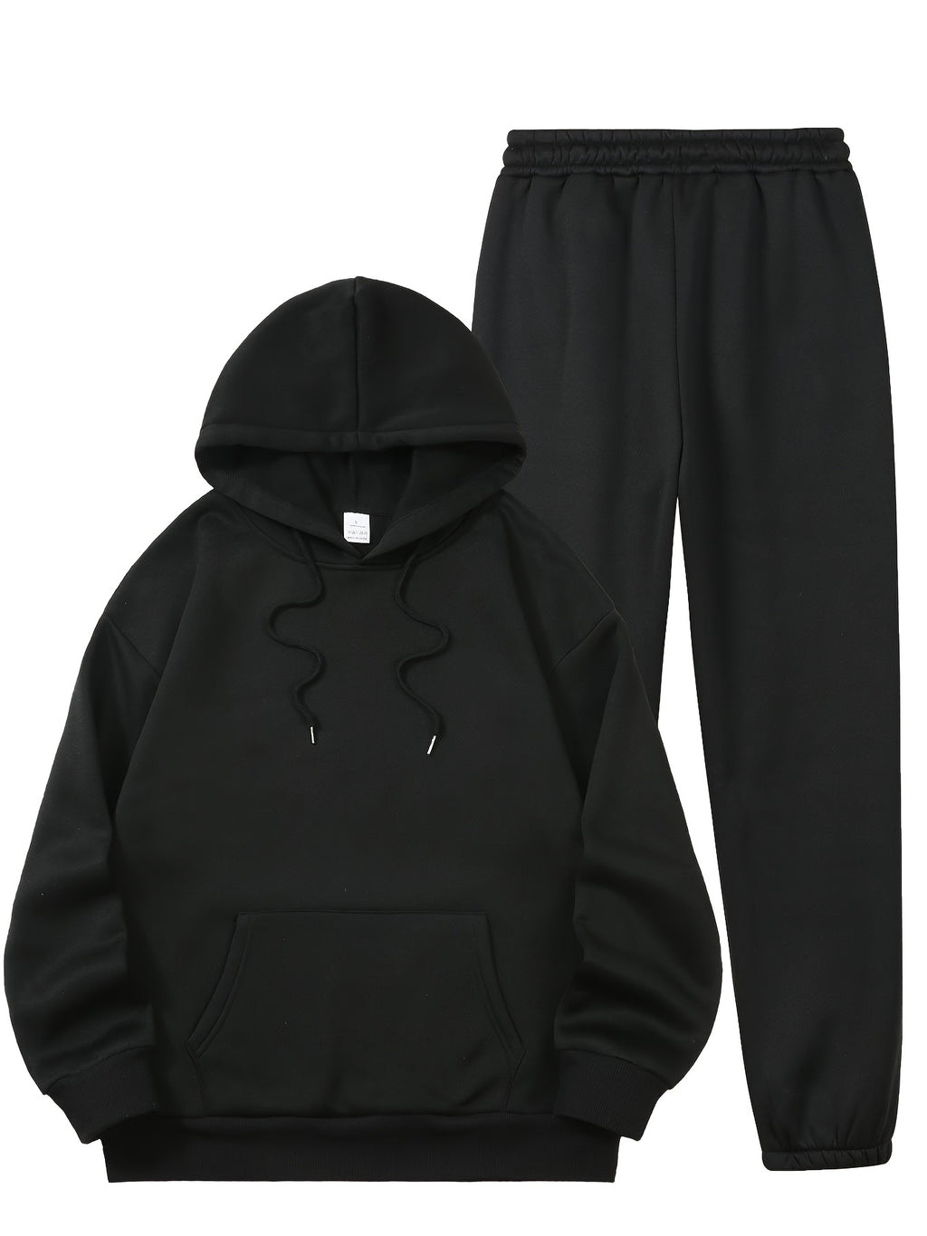 Women's Fleece-Lined Hoodie & Printed Sweatpants Set , Machine Washable, Pocket Detail, Comfortable Warm - product image 2