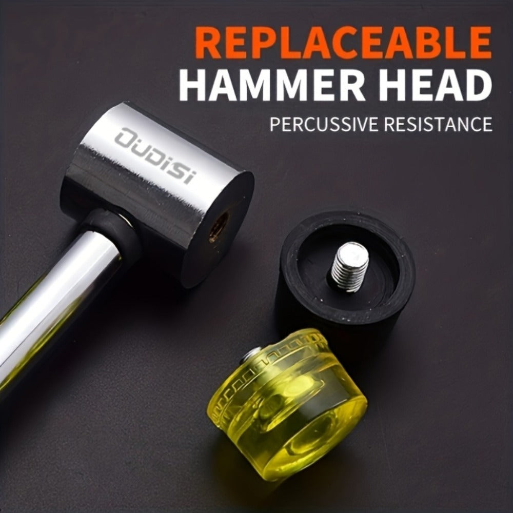 Double-Head Rubber Mallet – Plastic Installation Hammer with Rubber Handle, Rebound-Proof Soft Mallet for Floor Installation, Tile, Jewelry, Leather Crafts & Woodworking (25/30/35/ - product image 6