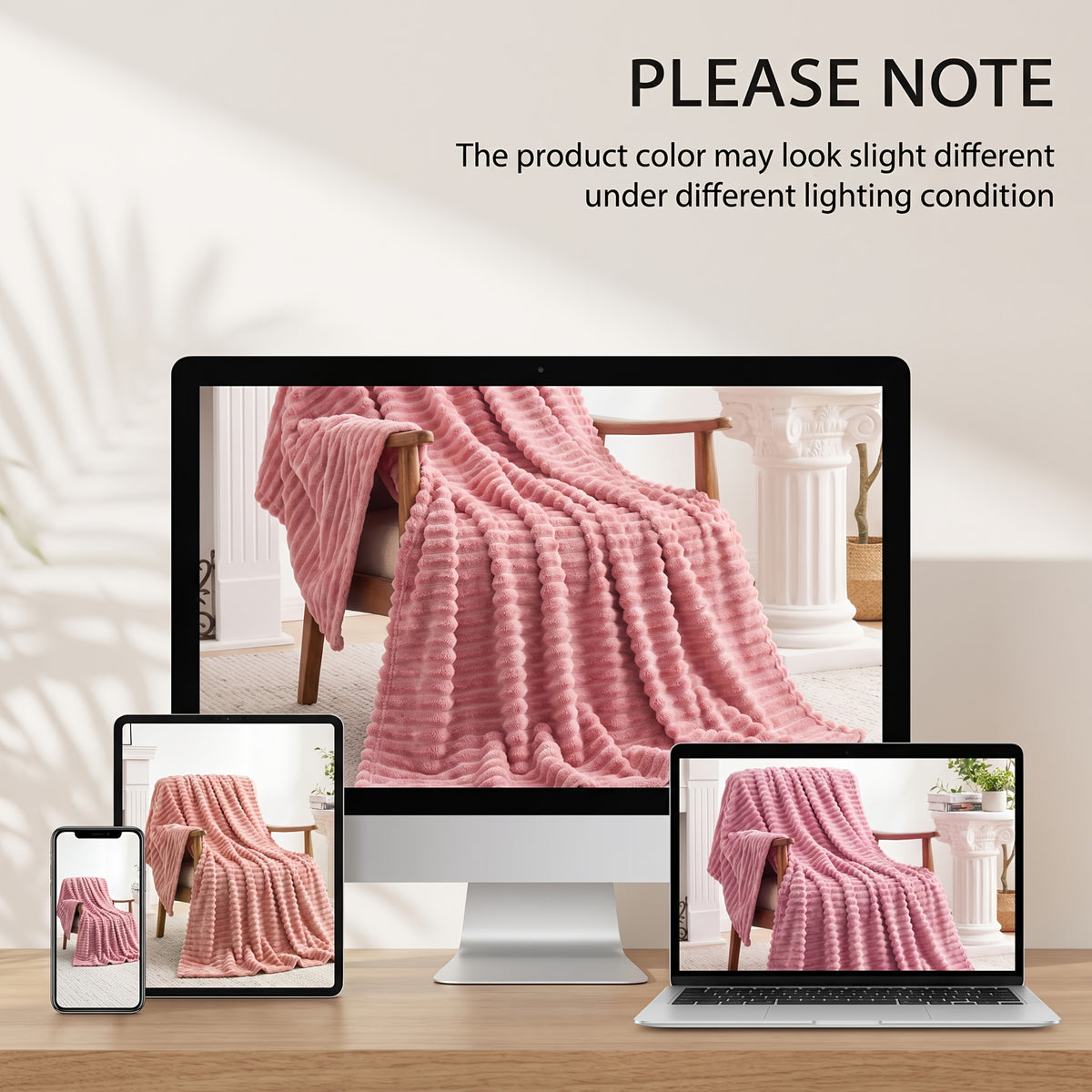 1pc Ultra-soft Faux Rabbit Fur Blanket, Comfortable and Warm, Suitable For All Seasons, Available In Multiple Colours, Multipurpose Blanket, Suitable For Bed - product image 14