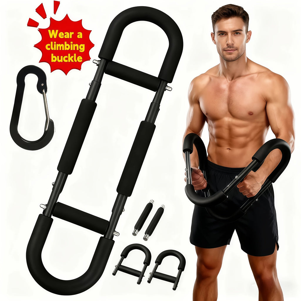 Arm Strength Trainer Three-Bar Chest Expander | Adjustable Multi-Level Resistance | Portable Detachable Forearm & Chest Workout Device for Home Gym | Strength - product image 3