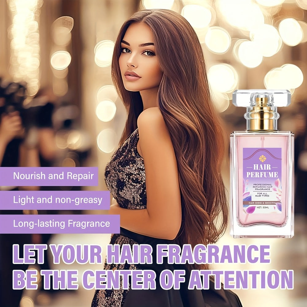 Alcohol-Free Hair Perfume Spray for Women with Squalane & Pheromone Floral Scent — Nourishing Hydrating Hair Shine Oil Mist, Long-Lasting Sweet Fragrance, 50ml - product image 8