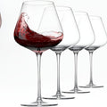 Hand Blown Red Wine Glasses Set of 4 – 23 Oz Crystal Burgundy Wine Glass with Long Stem – Unique Handcrafted Glassware Gift for Wedding, Anniversary, Christmas, Housewarming – Clea - product image 7