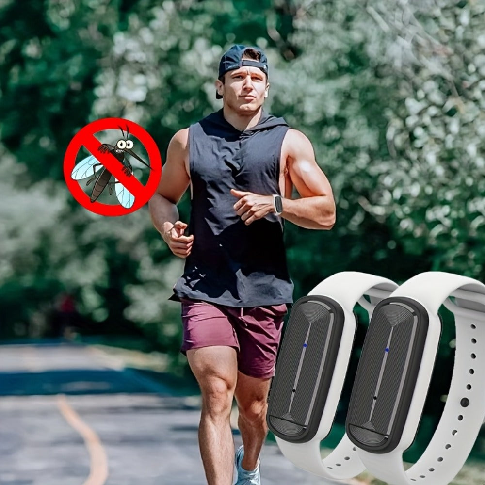 Ultrasonic Mosquito Repellent Bracelet 3-Pack – USB Rechargeable Intelligent Bug Repellent Wristband for Camping, Outdoor, Hiking & Travel, Waterproof Mosquito Control Bracelet for - product image 6