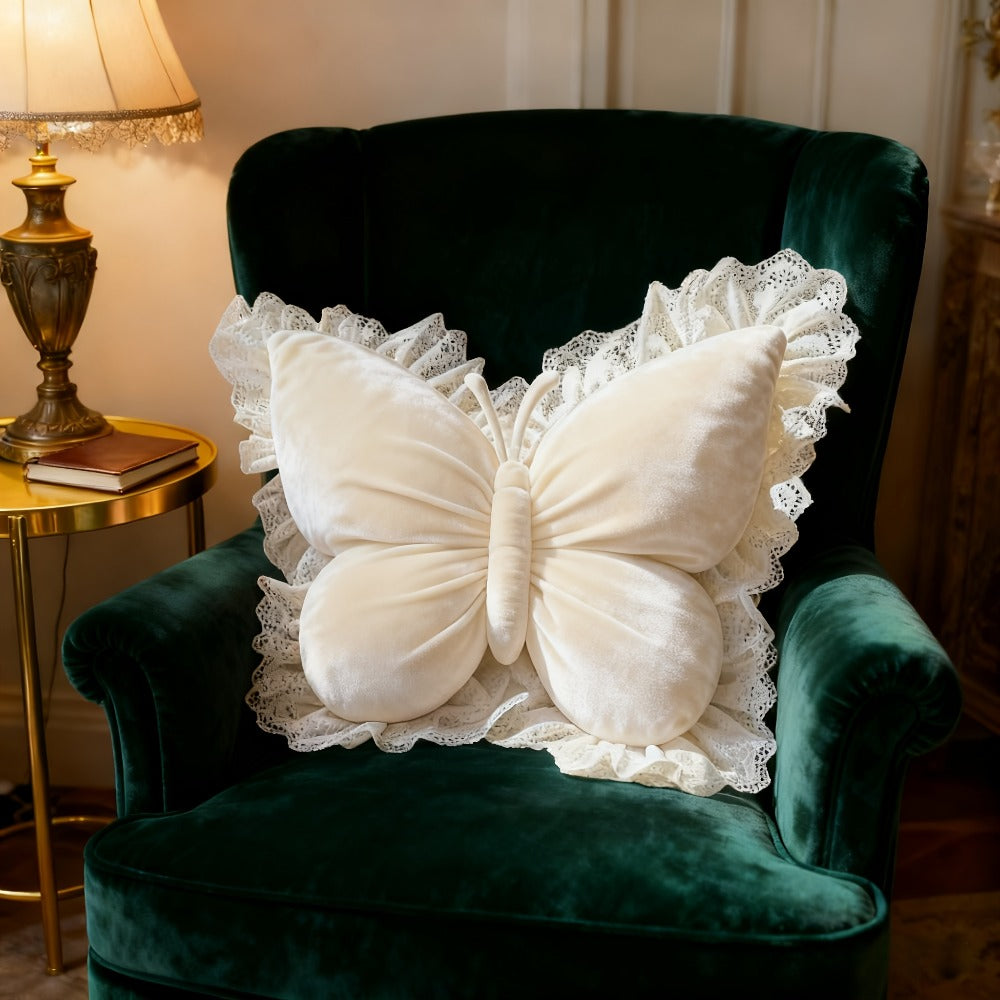 Butterfly Shaped Throw Pillow 3D Bow Decorative Cute Accent Pillow for Bed Sofa Couch Velvet Soft Polyester Fill Whimsical Home Decor Gift Multiple Colors 40x28cm - product image 17