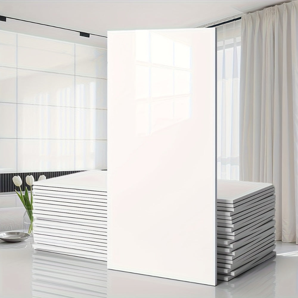 Marble Pattern Wall Stickers Vinyl Decals Oversized Glam Style Self Adhesive High Gloss Removable Wallpaper for Kitchen Bathroom Living Room Office Home Decor 20 40 Pieces Multiple - product image 9