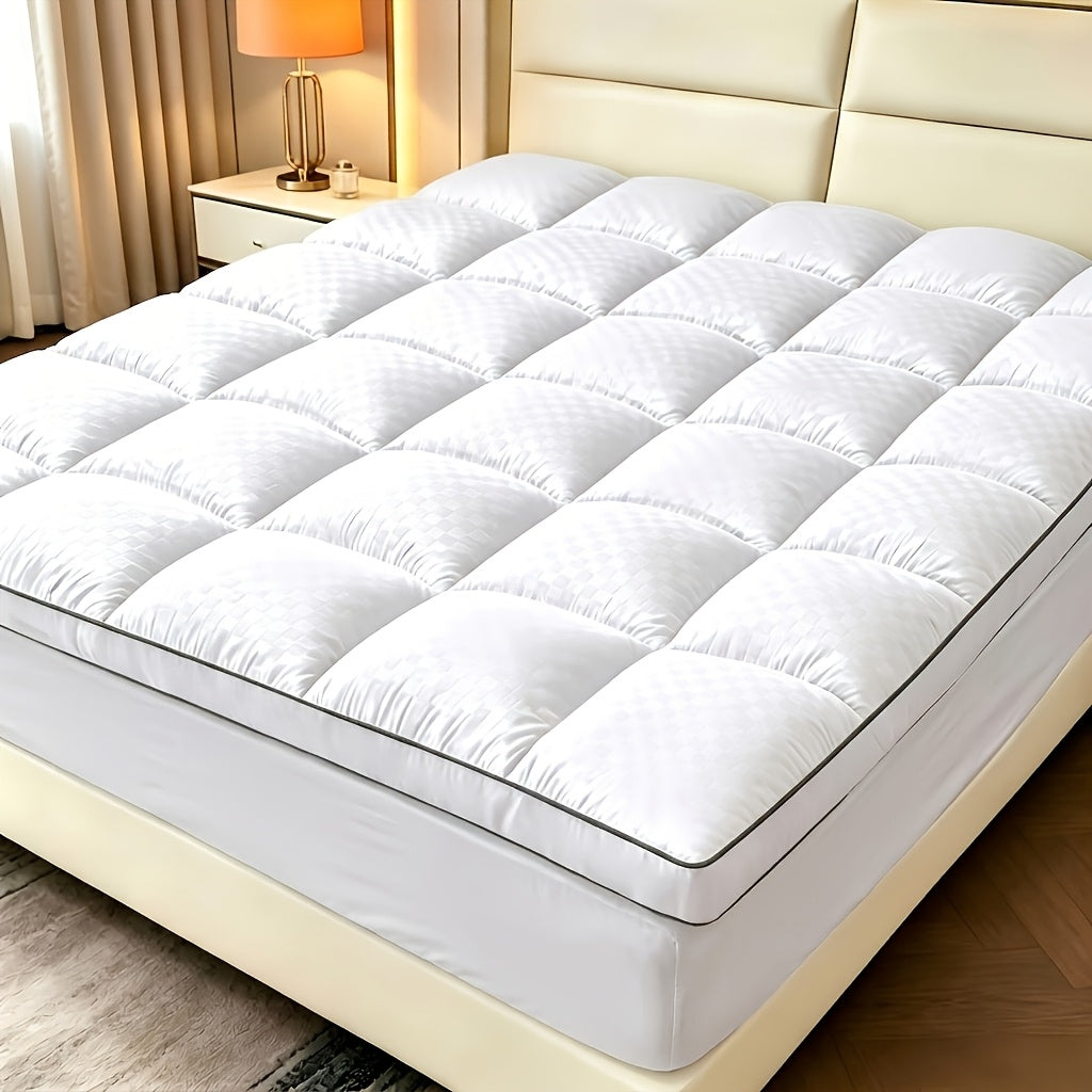 Mattress Topper Viscose Derived from Bamboo, Soft Mattress Topper Quilted Fitted Mattress Pad, Pillow Top Mattress Cover with Deep Pocket Up to 21 Inches - product image 4