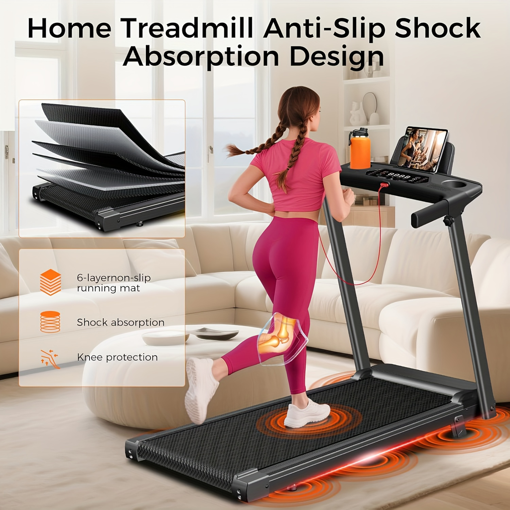 3.0HP Quiet Walking Pad for Home, 300LBS Capacity, Travel-friendly Under Desk Treadmill for Walking, Jogging & Running – Folding Treadmill 3-in-1 with 14% Auto - product image 12