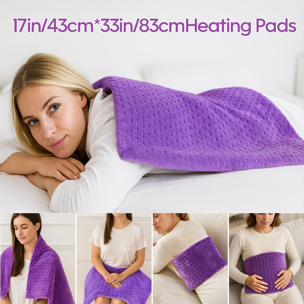 Heating Pad for Back & Neck Pain Relief – Ultra Soft Flannel, Fast Heating, Dry & Moist Heat, Auto Shut-Off, Machine Washable (Small 12x15in / Standard 12x24in / Large 17x33in) - product image 7