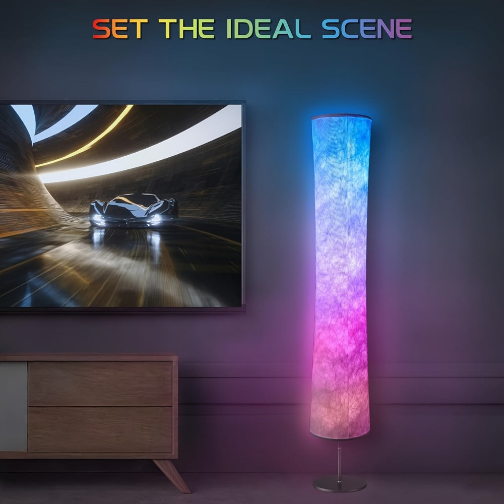 RGB Color Changing Floor Lamp 60 Inch – Fabric Shade Standing Lamp with 16 Million Colors, App & Remote Control, Music Sync, Adjustable Brightness for Living Room Bedroom Party Dec - product image 7