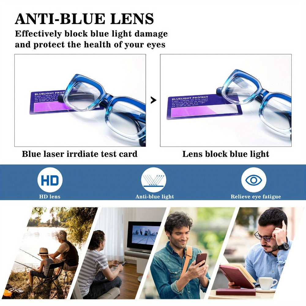 Reading Glasses Blue Light Blocking for Women 4 Pack – Cat Eye Frames with Metal Spring Hinges, Multicolor Floral Gradient Computer Eyeglasses - product image 7