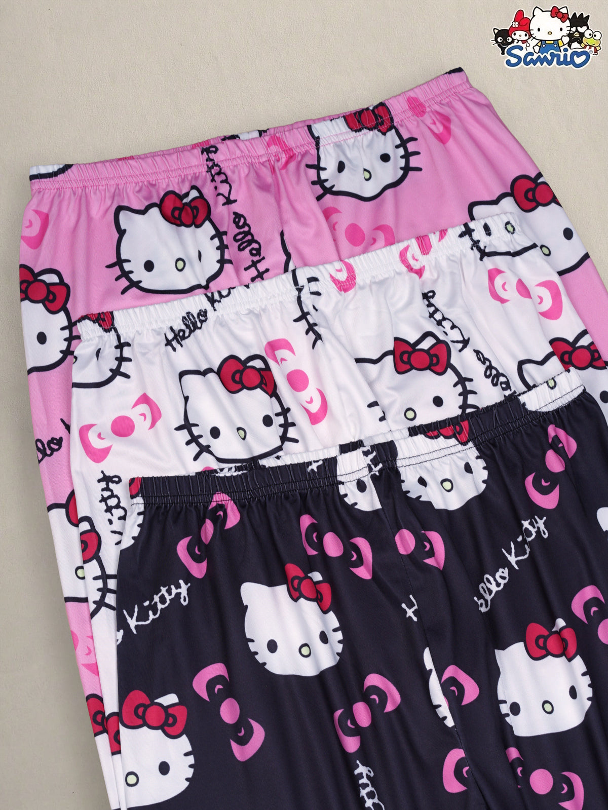 3pcs Hello Kitty Pajamas Pants Sanrio Anime Women's Pajama Pants Cartoon Couple Home Sleepwear Trousers Leisure Home Clothing - product image 4