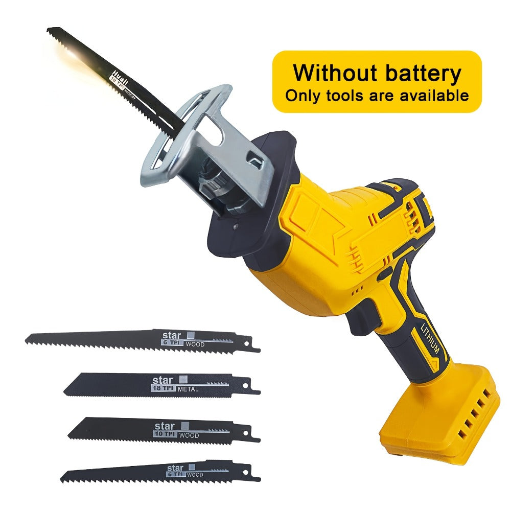 Reciprocating Saw Brushless Cordless for DeWalt 20V Battery – 0-3500 SPM Variable Speed, Tool-Free Blade Change, 4 Saw Blades Included, for Wood, Metal & PVC Cutting (Battery Not I - product image