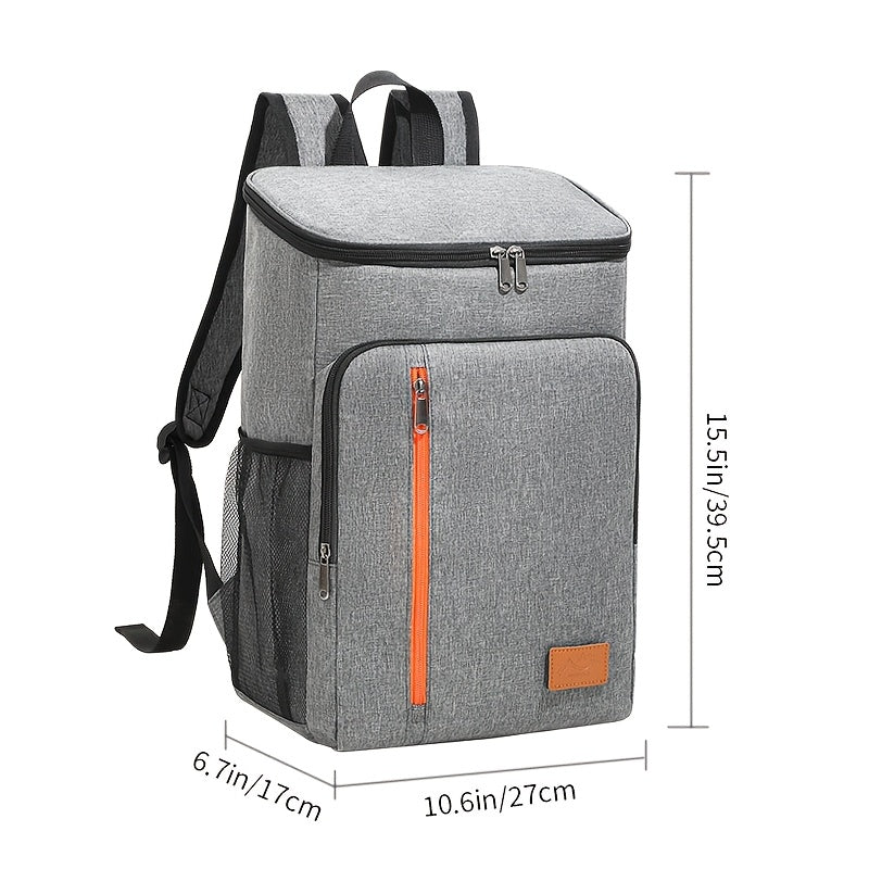 Insulated Cooler Backpack 30+ Can Capacity | Leakproof Shoulder Bag for BBQ, Lunch, Camping & Outdoor Travel, Works with Ice Packs, Unisex Design for Men & Women