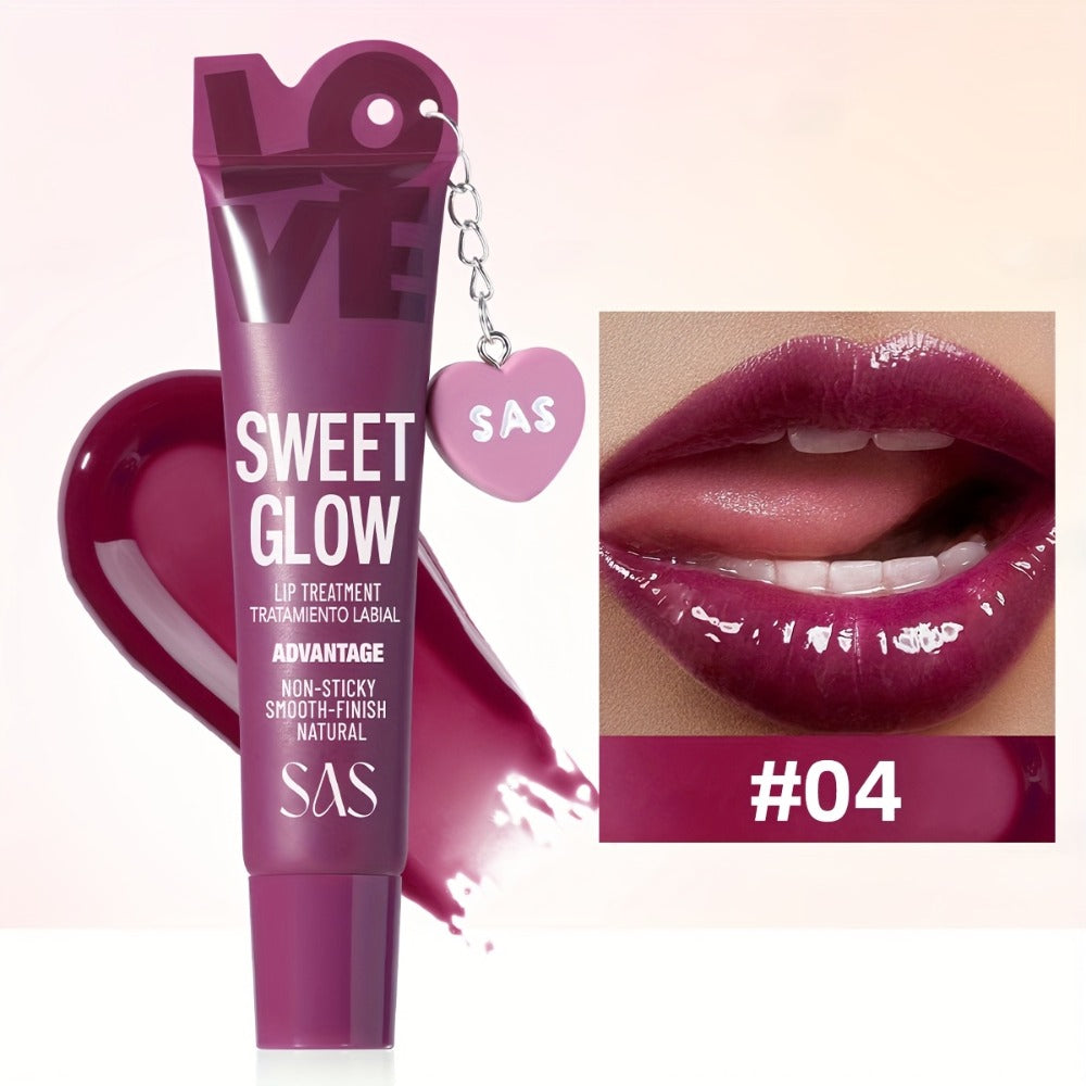 Heart Pendant Lip Gloss 6 Shades Mirror Shine High Gloss — Long-Lasting Fade-Resistant Non-Tacky Formula, Wearable Charm Accessory, Vibrant Colors for All Skin Tones Women Lip Make - product image 9