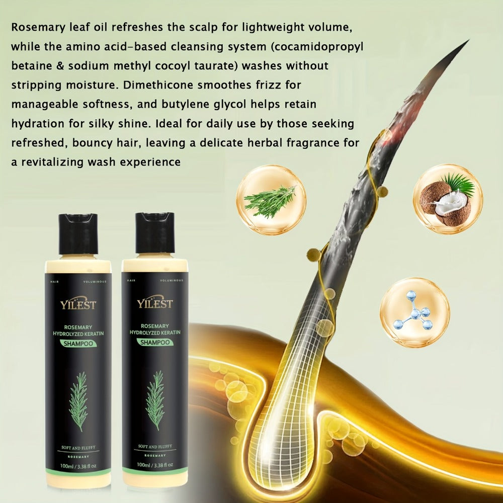 Rosemary Shampoo for Hair Growth & Volume — Enriched with Rosemary Extract, Amino Acids & Plant Squalane | Strengthening, Moisturizing & Scalp Stimulating | All Hair Types | Availa - product image 4