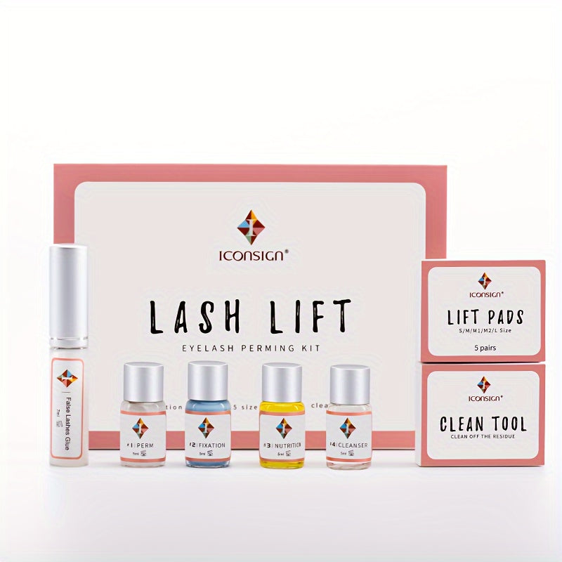 Lash Lift Kit Professional Eyelash Perm & Curl System ICONSIGN Calia Perm Technique 6-8 Weeks Long-Lasting Natural Lash Lifting DIY Home & Salon Use Beginner Friendly Complete Set - product image 9