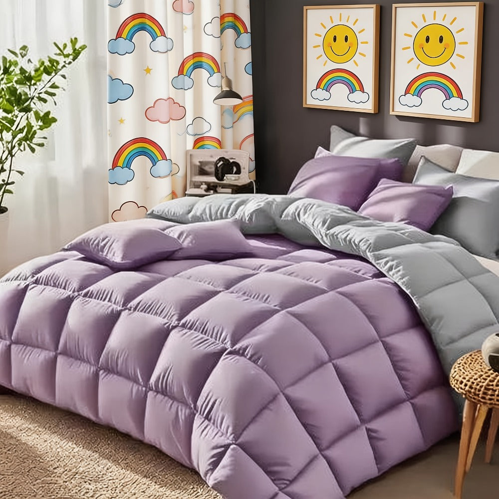 Comforter Set 7 Piece Bed in a Bag Full Queen King Soft Satin-Like Fabric with Fitted Sheet Flat Sheet Pillowcases Breathable Bedding Set for Bedroom Hotel - product image 19