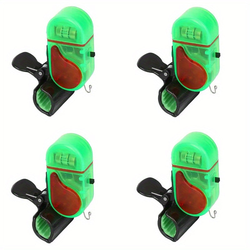 Fishing Bite Alarm Set of 4 with Sound Alert & LED Indicator – All-Weather Travel-friendly Electronic Fish Bite Detector for Night Fishing, Long-Distance Carp - product image
