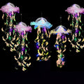 Jellyfish Lantern Party Decorations 5 Pack – Colorful Translucent Ribbon Hanging Lights for Halloween Christmas Wedding Birthday, Indoor Outdoor Festive Event Decor (Crystal Ribbon - product image 15