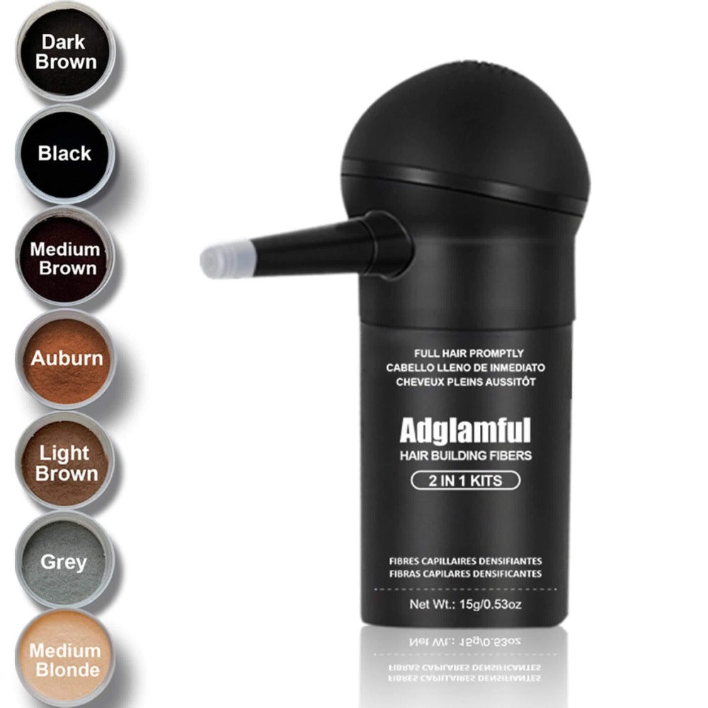 Hair Building Fibers for Thinning Hair 2-in-1 Kit 15g - Instant 1-Second Adsorption Natural Invisible Hair Loss Concealer for Men & Women | Covers Bald Spots & Gray | 4 Shades - product image 15