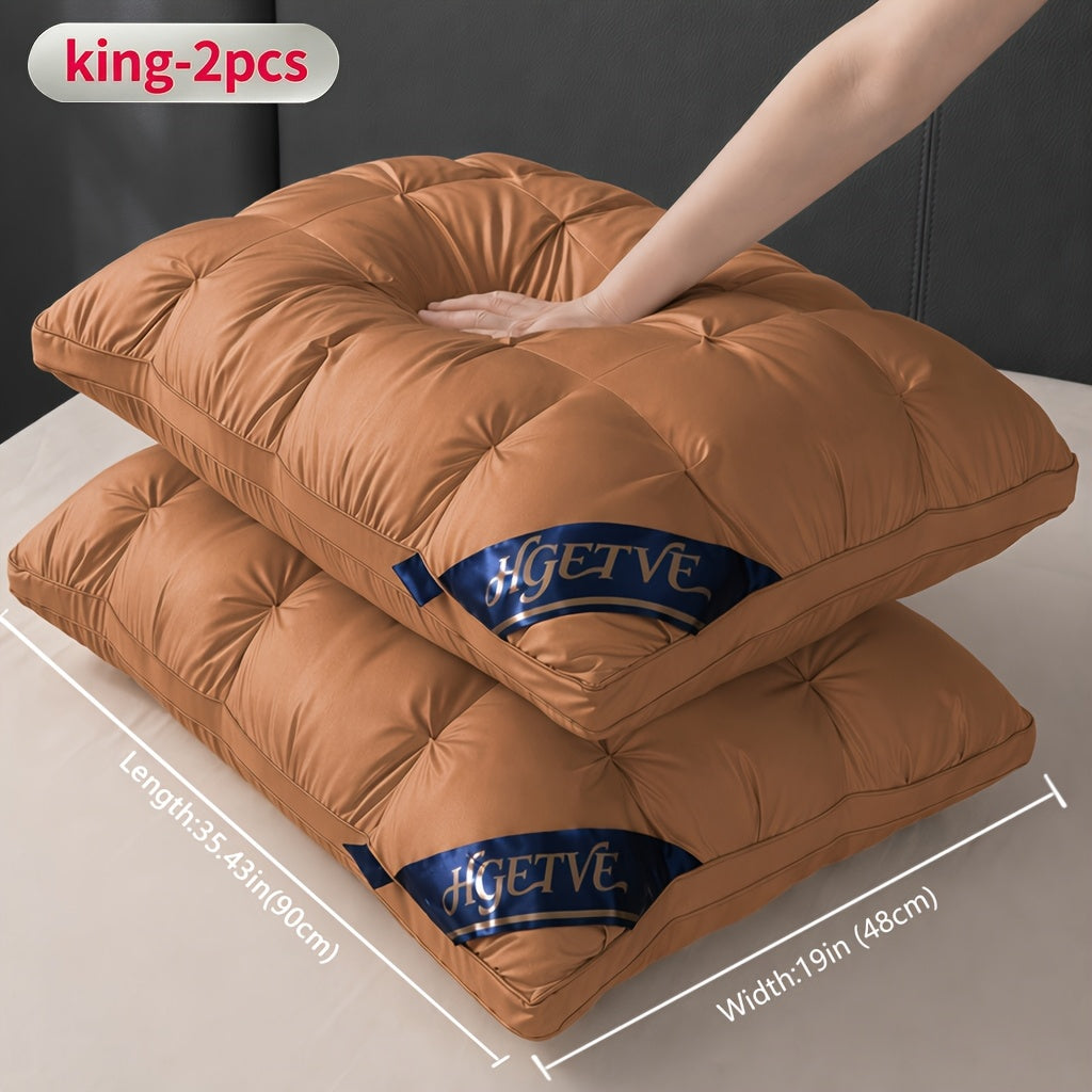 2pcs Hotel Quality Sleep Pillow, Deep Sleep Neck Pillow, Highly Elastic and Plump Pillow Core, Hypoallergenic and Skin-Friendly Pillowcase, Easy Clean, Soft - product image 20