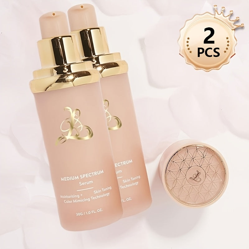 Color Changing Liquid Foundation 4-in-1 Full Coverage Waterproof Long-Lasting Concealer Color Corrector Moisturizing Natural Finish Makeup Base for All Skin Tones Light to Beige - product image 8