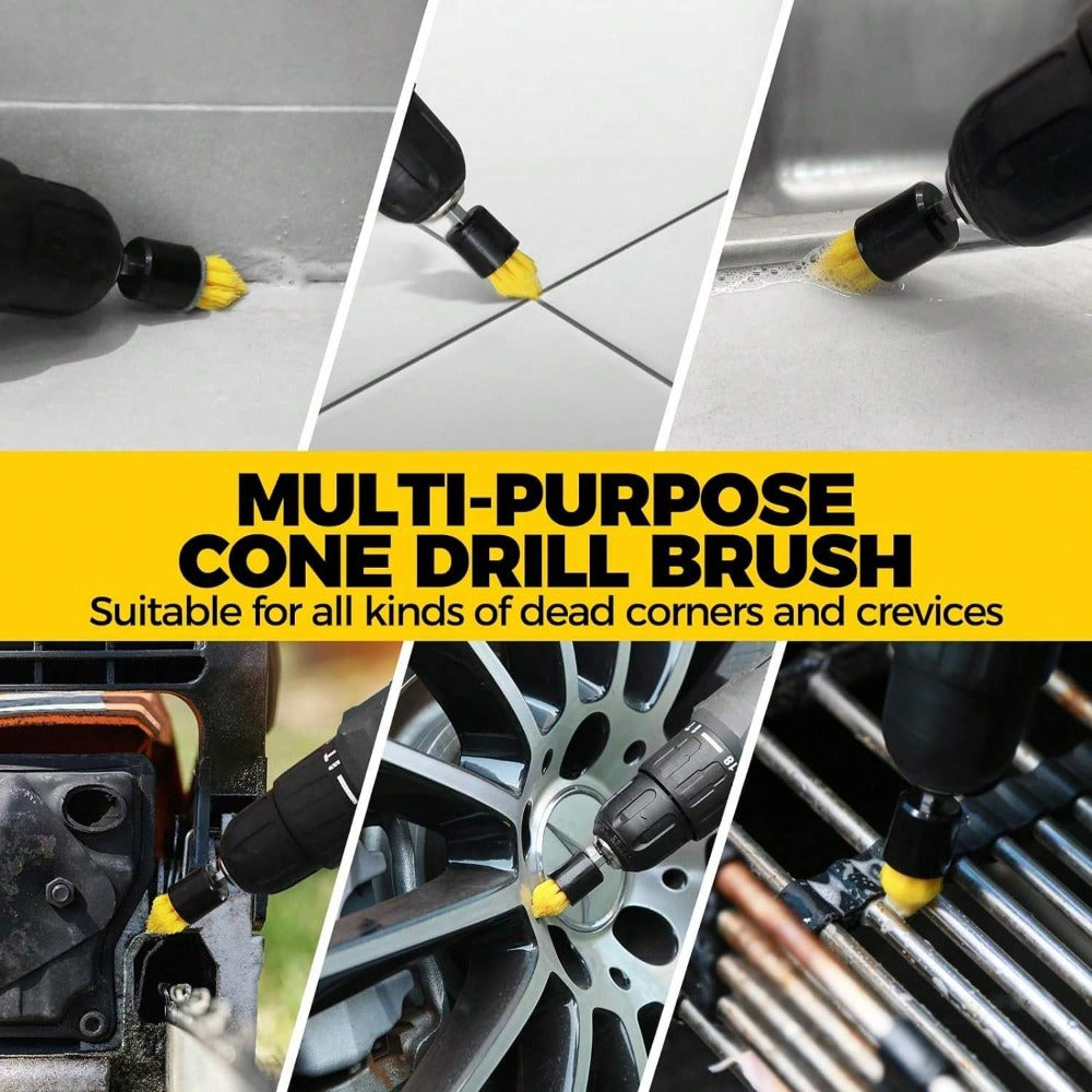 Drill Brush Attachment Set 20 Pack Power Scrubber Brushes Scrub Pads Sponge Buffing Pads with Extension Rod for Bathroom Kitchen Car Polishing Tile Grout Cleaning Kit - product image 8
