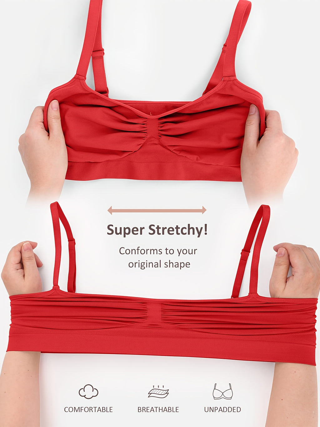 Women's Push-Up Seamless Bra with Breathable Design and Back Control - product image 30