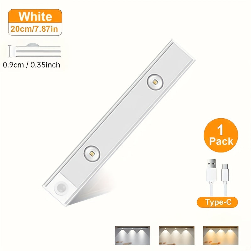 LED Motion Sensor Light USB-C Rechargeable 3 Color Temperatures Stepless Dimming Wireless Magnetic Under Cabinet Closet Night Light 1 2 4 Pack 20cm 30cm 40cm 50cm - product image 29