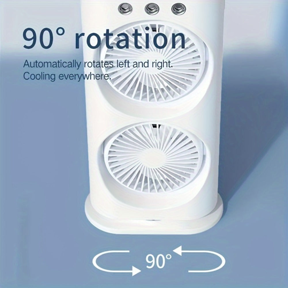 Portable Misting Fan USB Rechargeable Water Cooling Fan with Spray Button Control for Outdoor Indoor Office RV Camping Summer Personal Desk Fan - product image 4