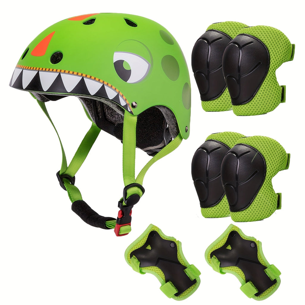 Kids Bike Helmet with Knee and Elbow Pads – Best Safety Gift for Boys and Girls – Adjustable Protective Gear Set for Ages 5-14, Featherlight 350g with - product image 15