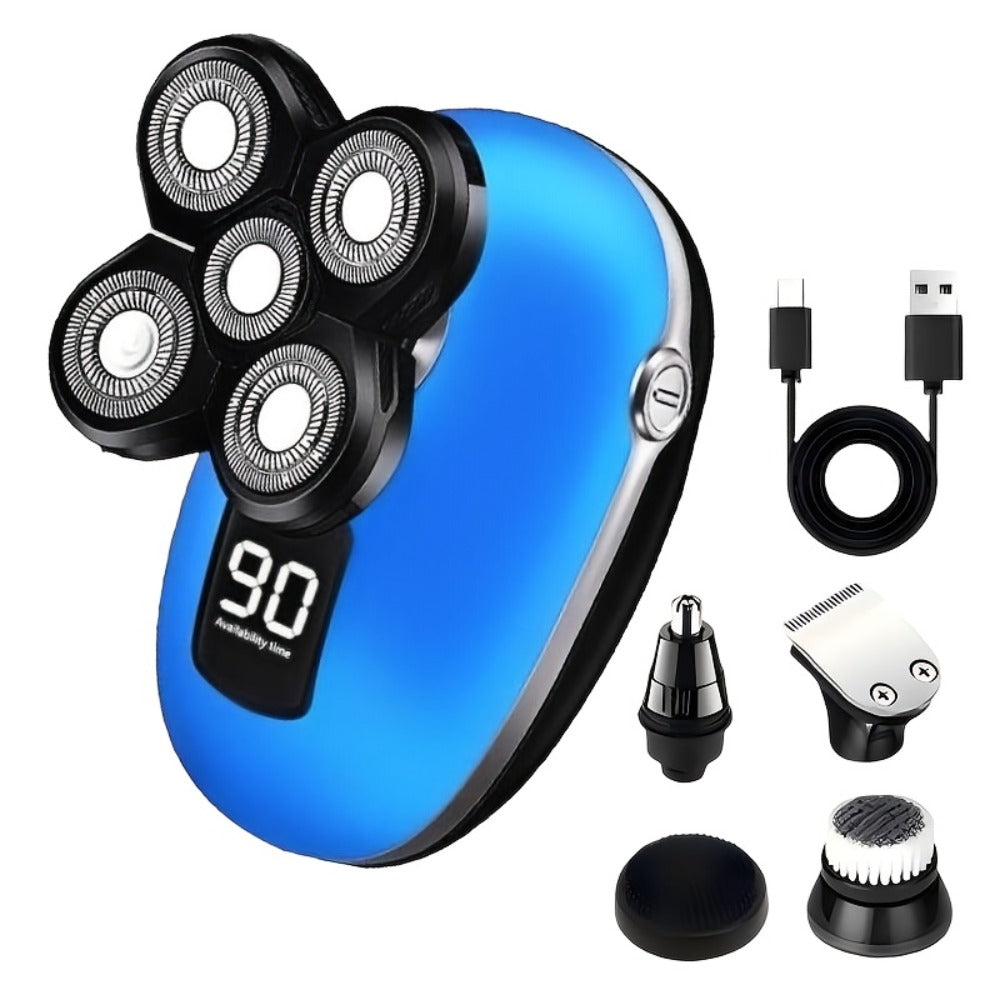 Waterproof Electric Shaver for Women & Men – IPX6 Rotary Head, Wet & Dry Body Hair Removal, Floating Head, Type-C Charging, LED Display, Underarm Leg Arm Face Shaver, Holiday Gift - product image 3