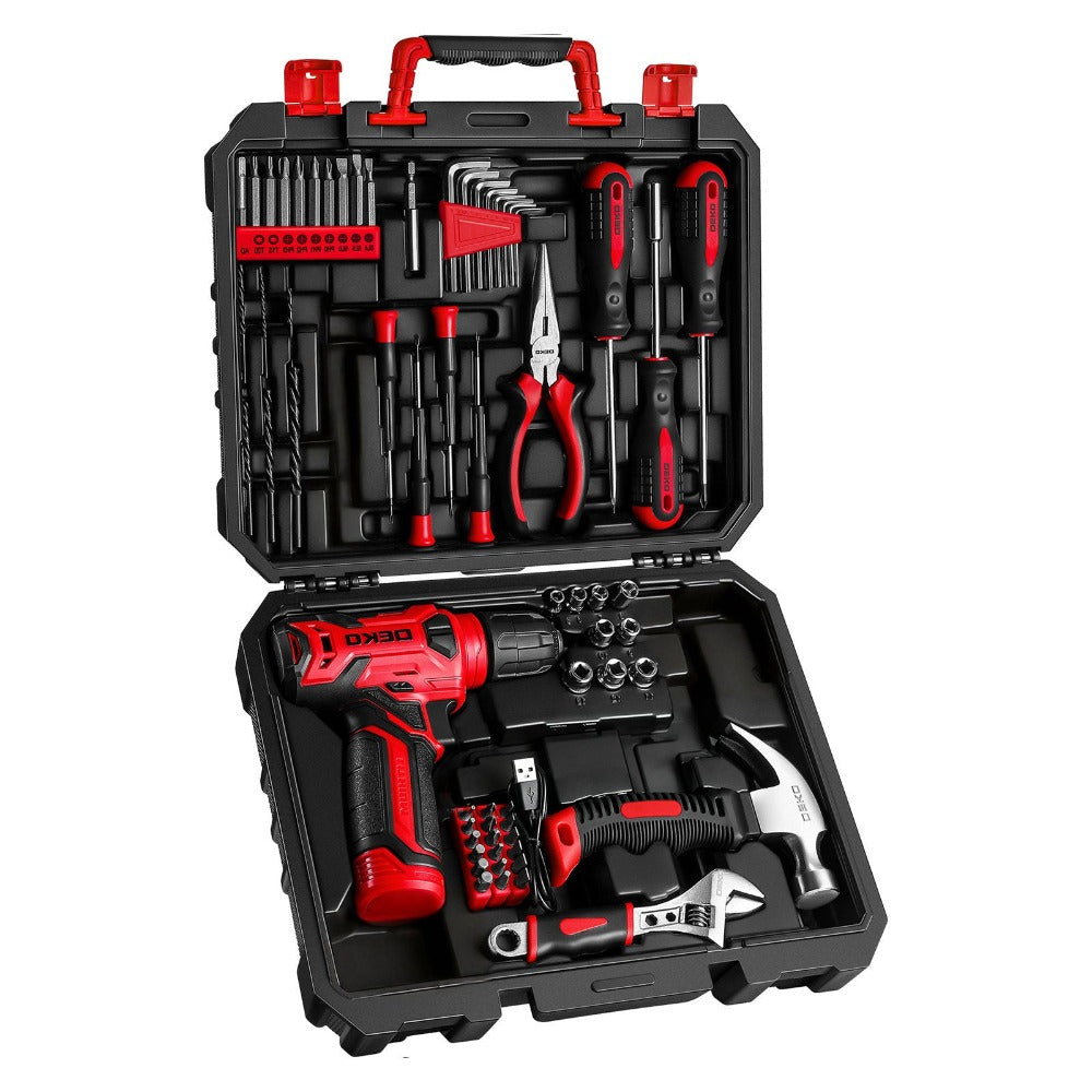 Cordless Drill Tool Kit 119/151PCS – 8V/12V Electric Power Drill Set with Screwdriver, Hammer, Wrench | All-in-One Home Repair & DIY Hand Tools for Women | Perfect Gift - product image 9