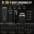 Men' Wireless Electric Hair Clipper & Trimmer - USB Rechargeable Professional Grooming Kit with LCD Display Suitable for Beard, Face, Body Hair Care, USB- for - product image 3