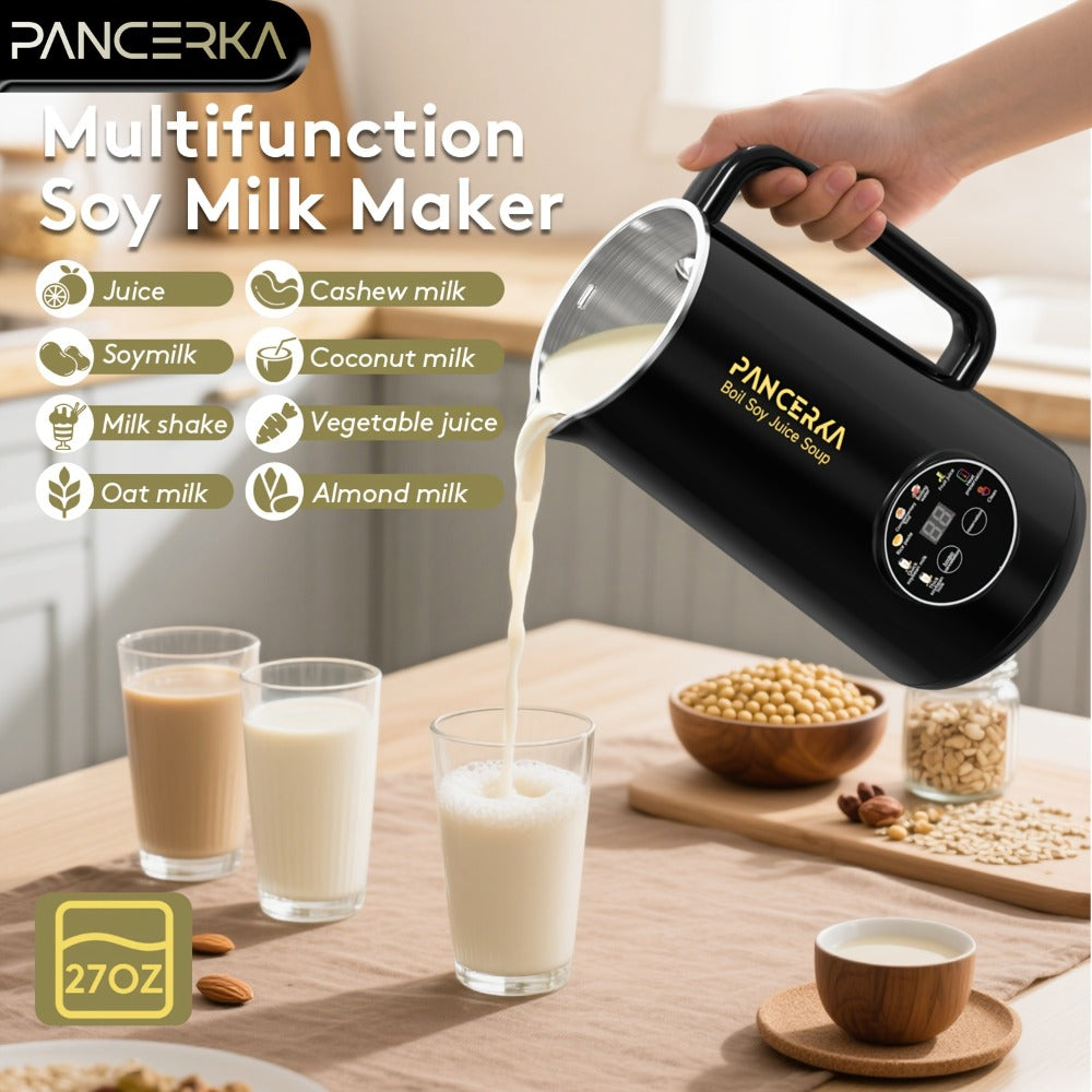 Soy Milk Maker Automatic Nut Milk Machine 27oz - One-Touch Operation, Multi-Functional for Almond, Oat, Soy, Coconut & Plant-Based Dairy-Free Beverages, Easy to Clean, High Capacit - product image 2