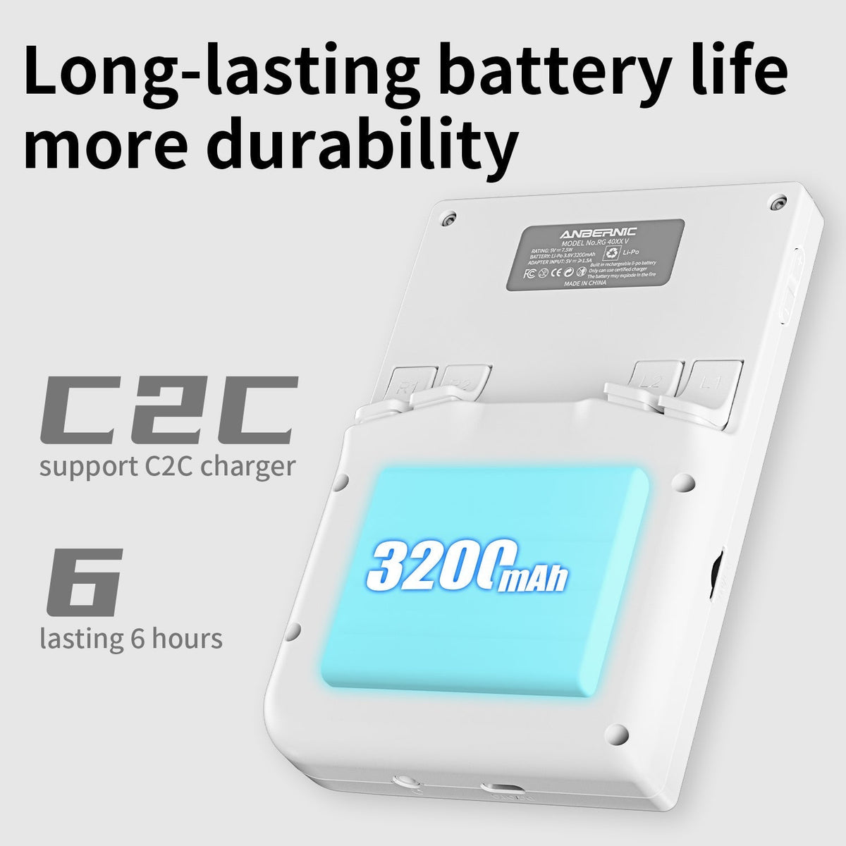 Anbernic RG40XX V Handheld Game Console Linux Vertical IPS 4.0-Inch Retro Emulator 3200mAh 30+ Systems Wi-Fi Bluetooth for Everyday Use