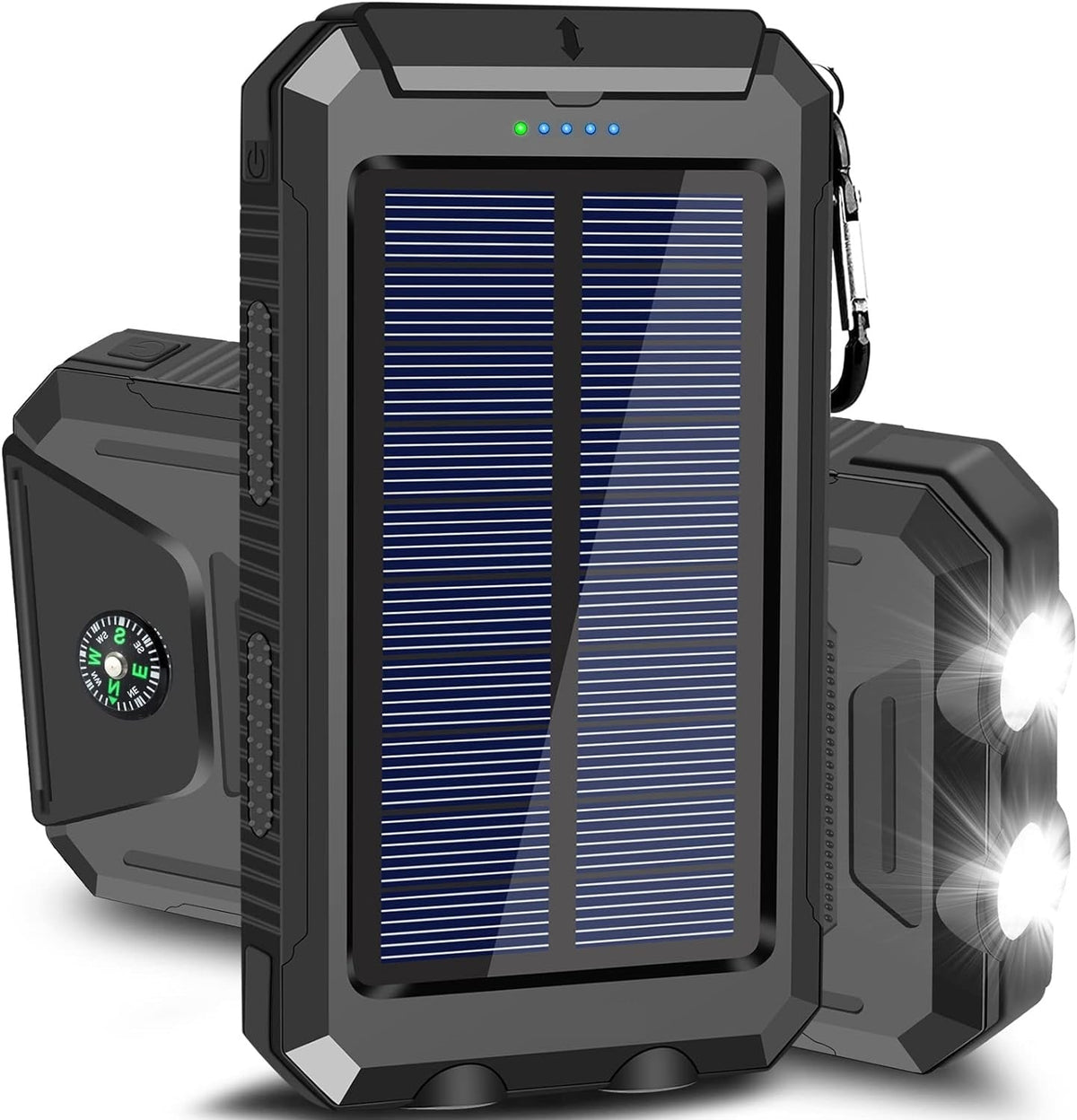 Solar Power Bank 10000mAh Waterproof Travel-friendly Charger with LED Light - product image 12