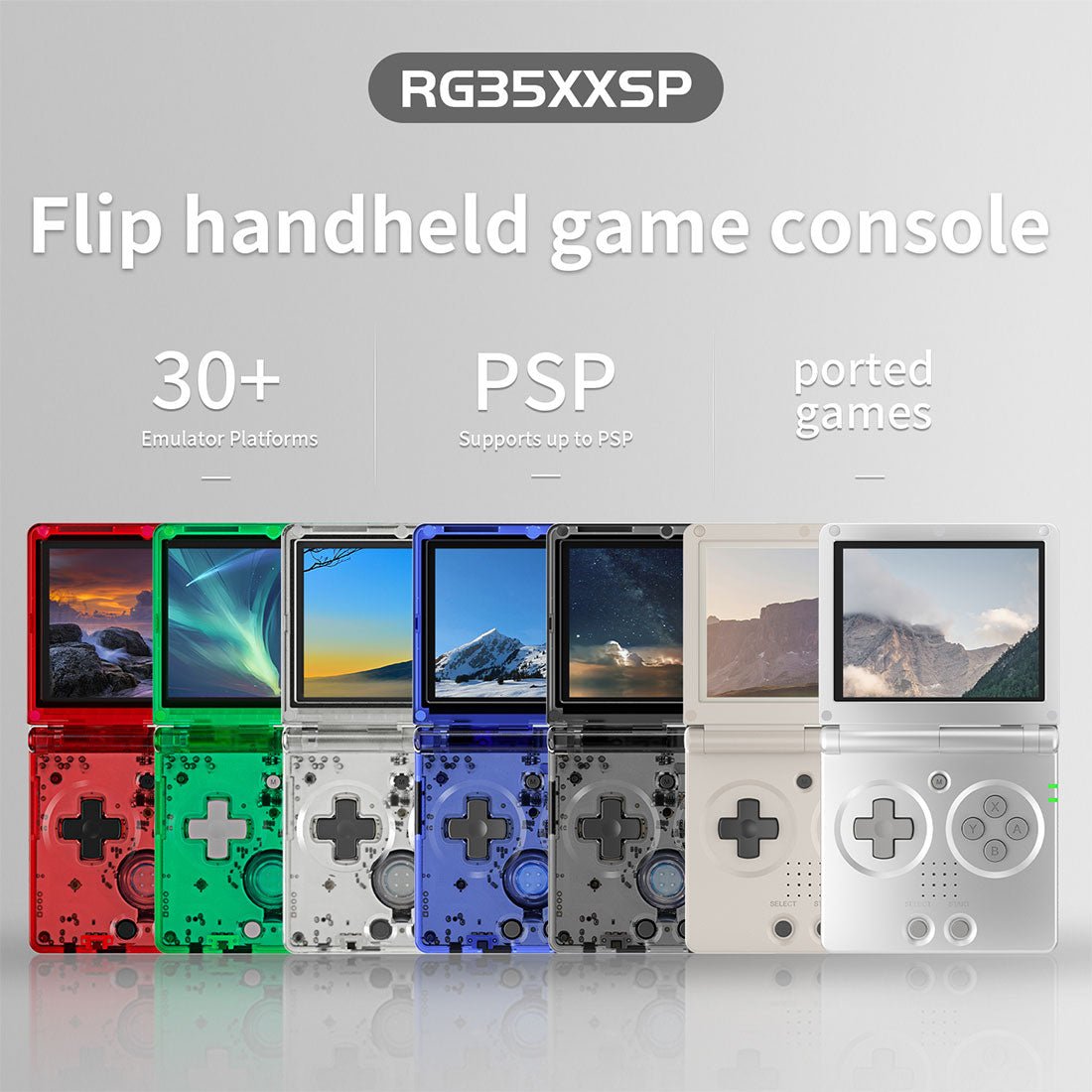 Anbernic RG35XXSP Flip Handheld Game Console Linux Clamshell GBA SP Style IPS HDMI Retro Emulator 3300mAh 30+ Systems Wi-Fi Bluetooth for Everyday Use