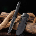 9Cr18MoV Steel Tactical Camping Knife with Neck Sheath for Outdoor & Self-Defense – Survival Knife