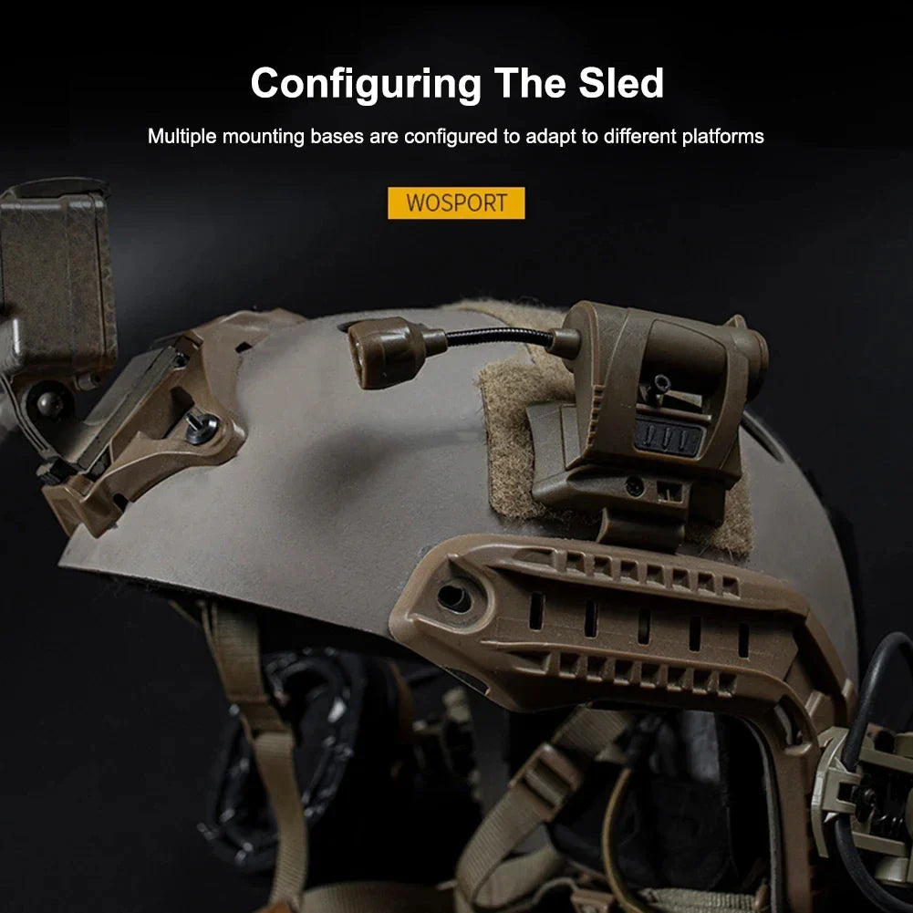 Tactical LED Helmet Light 3-Mode OpsCore ARC Mount Hands-Free for Home Ambiance & Task Lighting