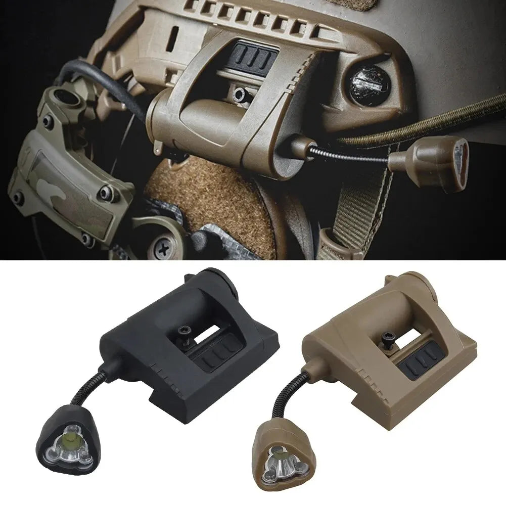 Tactical LED Helmet Light 3-Mode OpsCore ARC Mount Hands-Free for Home Ambiance & Task Lighting