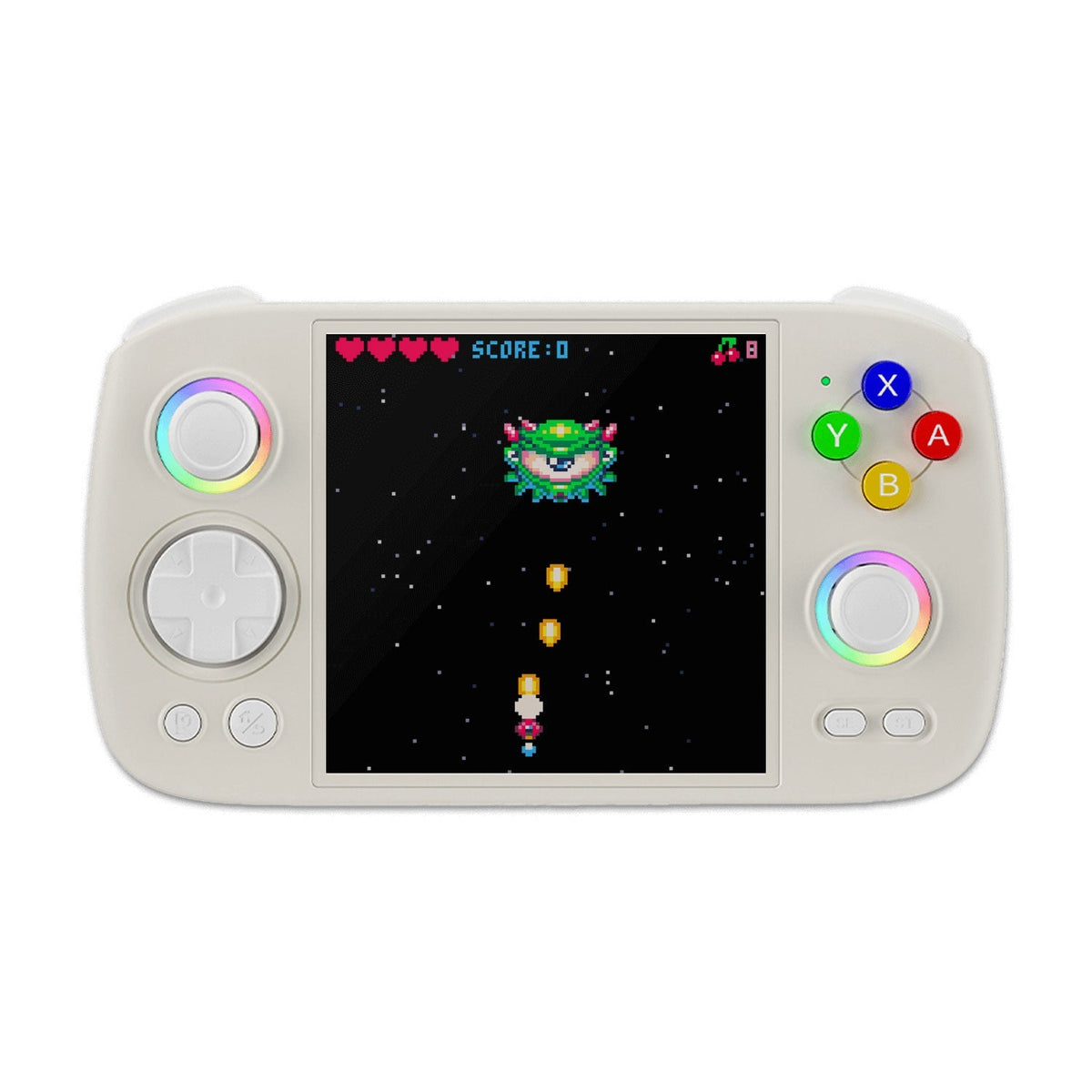 Anbernic RG Cube Retro Handheld Game Console Android 13 Square 3.95" IPS 720×720 Hall Effect Joysticks RGB DP Output 8GB RAM 128GB 5200mAh Battery Drift-Free Carry-along Emulator for Kids Teens Adults