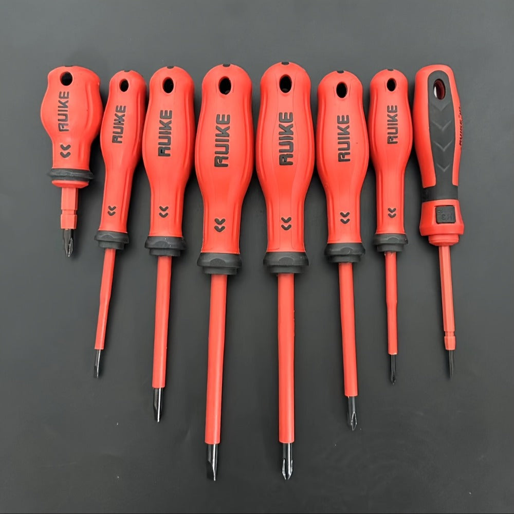 Magnetic Screwdriver Set 8pcs, 4 Slotted & 4 Phillips Non-Slip Handle Precision Screwdrivers, Manual Hand Tool Kit for Electronics, Furniture, Appliances, Car Repair & DIY Projects - product image 2